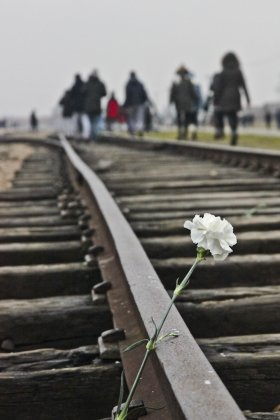 La banchina ad Auschwitz-Birkenau, foto di Andrea Mainardi